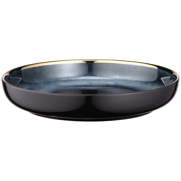 Тарілка глибока ARDESTO Andria, 21.1см, кераміка, синьо-сірий