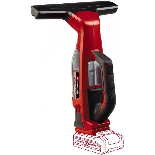 Пилосос акумуляторний Einhell BRILLIANTO віконний 18В 280мм 0.1л з розпилювачем 0.74кг без АКБ та ЗП