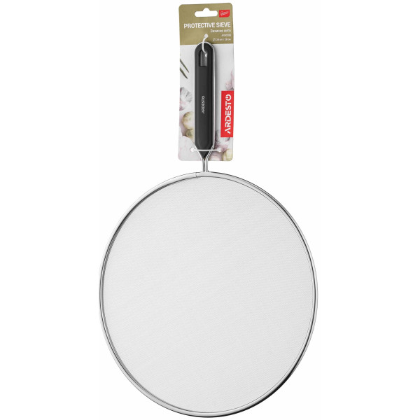 Захисне сито ARDESTO Gemini, 28см, нержавіюча сталь, пластик, чорний