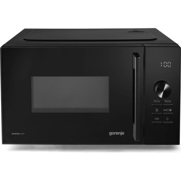 Мікрохвильова піч Gorenje, 23л, електр. керув., 800Вт, дисплей, 20 програм, інвертор, чорний