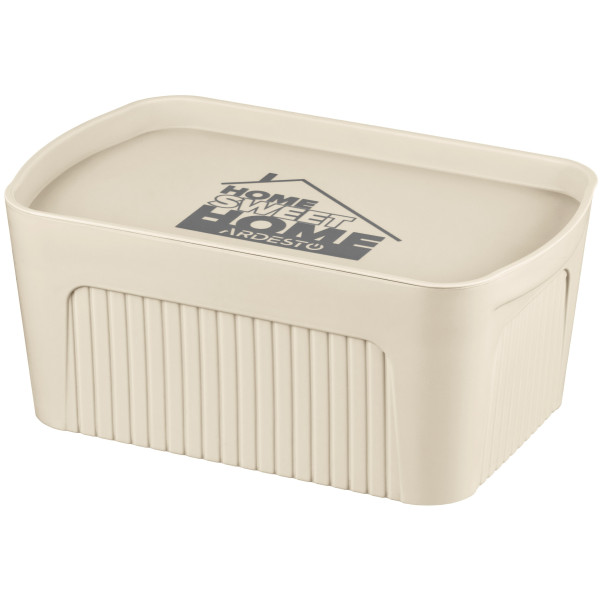 Ящик з кришкою для зберігання ARDESTO 32х21.5х14см, 6л, пластик PP, бежевий