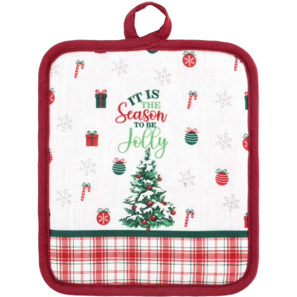 Прихватка ARDESTO Christmas Tree 18х20см, 100% поліестер (верх), 100% бавовна (низ), зелений