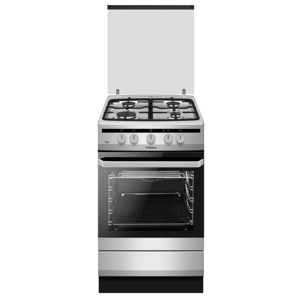 Плита Hansa газова, 60л, 50x60см, чавун, нерж