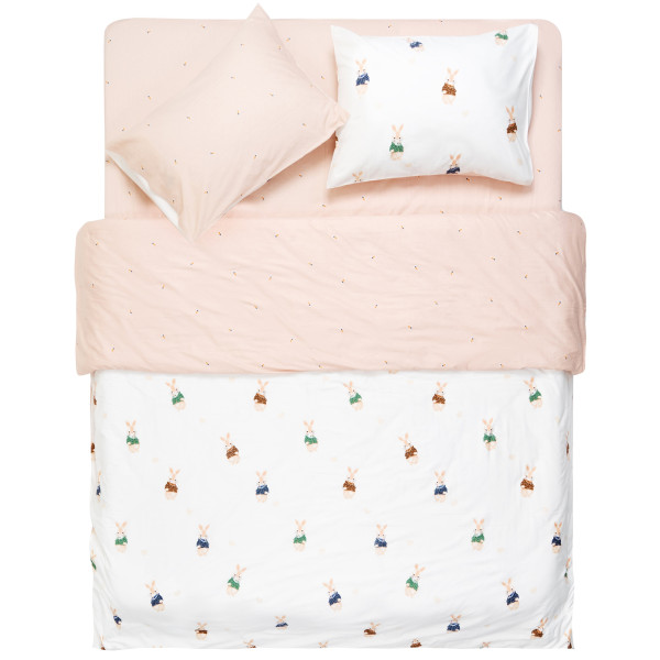 КПБ 2,0сп ARDESTO Gloria, підковдра 200х220см, простирадло 230х240см, наволочки (2) 50х70см, 100% бавовна, сатин, кролики, бежевий