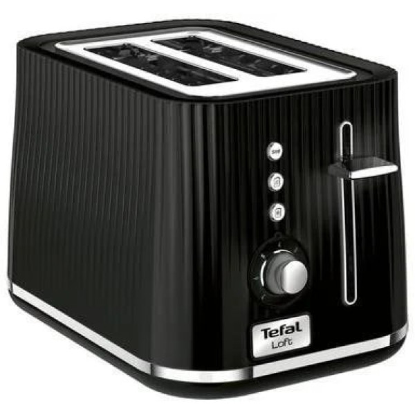 Тостер Tefal Loft 850Вт, розморожування, пластик, чорний