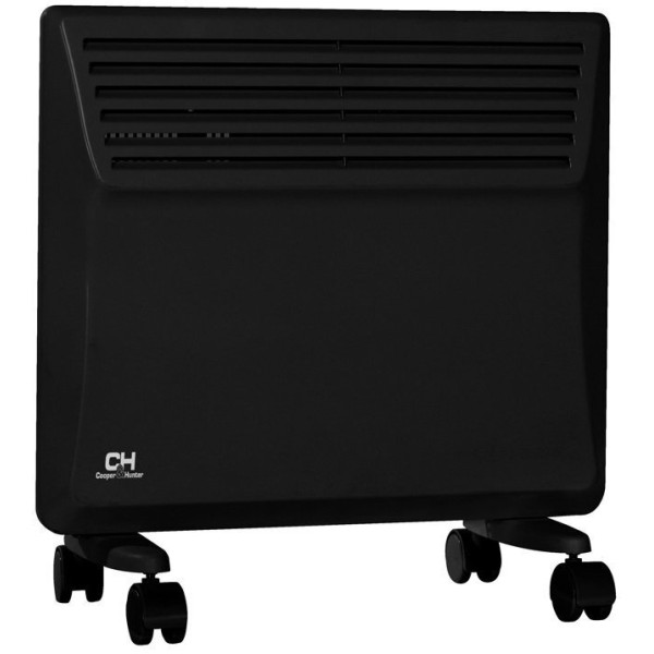 Конвектор Cooper&Hunter, 15м2, 1000Вт, мех. упр-ння, закр. нагрів. елемент, IP24, чорний
