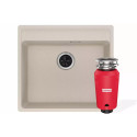 Комплект - мийка MRG 610-52 TL фраграніт, сахара, 114.0668.901 і подрібнювач харч. відходів SLIM 50, 134.0715.098, вкл. Сифон