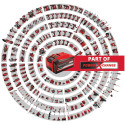 Кущоріз акумуляторний Einhell Professional GP-CH 18/61 Li BL - Solo 18В 61-67см 3000об/хв крок різу 26мм 2.81кг без АКБ та ЗП