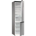 Холодильник з нижн. мороз. камерою Gorenje, 203х66х60см, 2 двері, 283(130)л, А+, Total NF, Зона св-ті, Інвертор, Зовн. Дисп, Wi-Fi, нерж