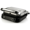 Гриль Gorenje прижимний 2100Вт, темп. режимів-7, з`ємні пластини, розкриття на 180°, метал, сірий