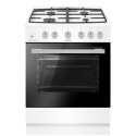 Плита Hansa газова, 67л, 60x60см, чавун, газ контр., білий