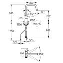 Змішувач для кухні Grohe Blue Pure Eurosmart, довж.виливу - 223мм, поворотний, 1+1фильтр, хром
