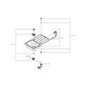 Мийка кухонна Grohe K500 прямокут., з крилом, 1000x500x200мм, врізна, нержавіюча сталь