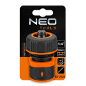 Конектор для шланга Neo Tools 3/4", з аквастопом, двокомпонентний
