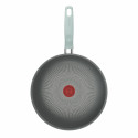 Сковорода ВОК Tefal Halo EUCALYPTUS, 26см, алюміній, бакеліт, сірий