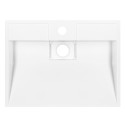 Раковина, умивальник ARDESTO Anna, штучний камінь, прямокут., з отвором для змішувача, без переливу, 500х380х110мм, накладний, білий