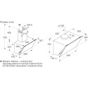 Витяжка Bosch похила, 60см, 700 м.куб/год, чорний