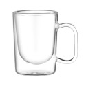 Набір чашок з ручками і подвійними стінками ARDESTO, 120мл, 2шт, боросилікатне скло, прозорий