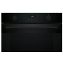 Духова шафа Bosch електрична, 76л, A, дисплей, конвекція, телескопічні направляючі, чорний