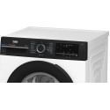 Пральна машина Beko фронтальна, 10кг, 1400, A, 58см, дисплей, інвертор, пара, білий