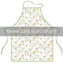 Фартух ARDESTO Spring flowers 60х80см, 100% поліестер, білий
