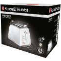 Тостер Russell Hobbs GrooWe 2 Slice 850Вт, підігрів, розморож., пластик, білий