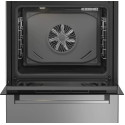 Плита Beko комбінована, 72л, 60x60см, дисплей, конвекція, чавун, чорний