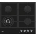 Варильна поверхня Beko газова, 60см, чавун, чорний