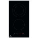 Варильна поверхня Electrolux електрична склокерамічна, 30см, Доміно, чорний