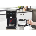 Кавоварка Tefal крапельна Smart&light 1.25л, мелена, таймер включення, годинник, чорний