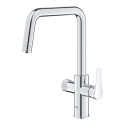 Змішувач для кухні Grohe Blue Pure Eurosmart, довж.виливу - 223мм, поворотний, 1+1фильтр, хром