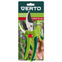 Секатор площинний Verto, тримач прогумований, антиковзкий, d 10мм, 185мм, 142гр