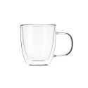 Набір чашок з ручками і подвійними стінками ARDESTO, 310мл, 2шт, боросилікатне скло, прозорий