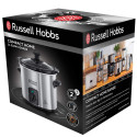 Повільноварка Russell Hobbs CompactHome, 145Вт, чаша-2л, механічне керув., знімна кришка, нерж. сталь, сірий