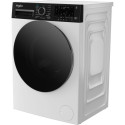 Пральна машина Whirlpool фронтальна, 8кг, 1400, C, 55см, дисплей, пара, інвертор, люк чорний, білий