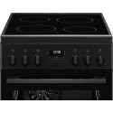 Плита Electrolux електрична склокерамічна, 57л, 50x60см, дисплей, конвекція, чорний матовий