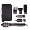 Фен-щітка Remington Blow Dry & Style Caring, 1200Вт, 2 режими, іоніз-я, хол. обдув, кейс для зберігання, кераміка, чорно-золотий