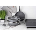 Сковорода глибока з кришкою ARDESTO Gemini Gourmet Apulia, 28см, алюміній, сірий