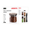 Банка для зберігання ARDESTO Fresh, 380мл, скло, пластик, прозорий