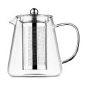 Заварник ARDESTO Gemini Milano 950мл, боросилікатне скло, нержавіюча сталь, прозорий