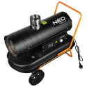 Теплова гармата дизельна Neo Tools, прямого нагріву, 30кВт, 280м2, 850м3/год, димохід 120мм, IPX2, чорний, 30кг