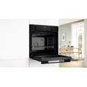 Духова шафа Bosch електрична, 76л, A, дисплей, конвекція, телескопічні направляючі, чорний