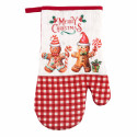 Рукавичка ARDESTO Christmas Gingerbread 18х30см, 100% поліестер (верх), 100% бавовна (низ), червоний