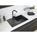 Набір для кухні Deante Leda, гранітна мийка ZRD_2113 + зміш. BOC_B740, графіт