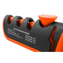 Точилка для ножів та ножиць Neo Tools, 77х290х47мм, 3 етапи заточування, алмаз, карбід вольфраму та кераміка, регулювання кута заточування, ABS-пластик та TPR гума