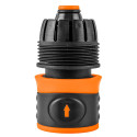 Конектор для шланга Neo Tools 3/4", з аквастопом, двокомпонентний