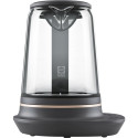 Електрочайник Electrolux 1.7л, Strix, скло, заварник, підтримка температури, чорний