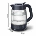 Електрочайник Tefal Morning Glass Kettle, 1.7л, скло, з підсвіткою, чорний