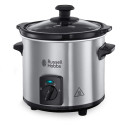 Повільноварка Russell Hobbs CompactHome, 145Вт, чаша-2л, механічне керув., знімна кришка, нерж. сталь, сірий