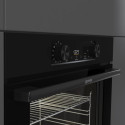 Духова шафа Gorenje електрична, 77л, A+, дисплей, IconLed, піроліз, чорний